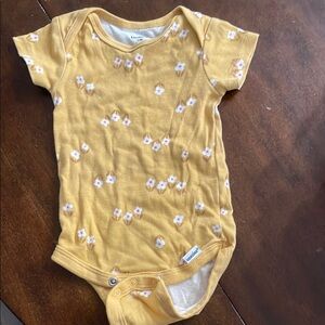 Gerber Yellow Floral Kids One Piece